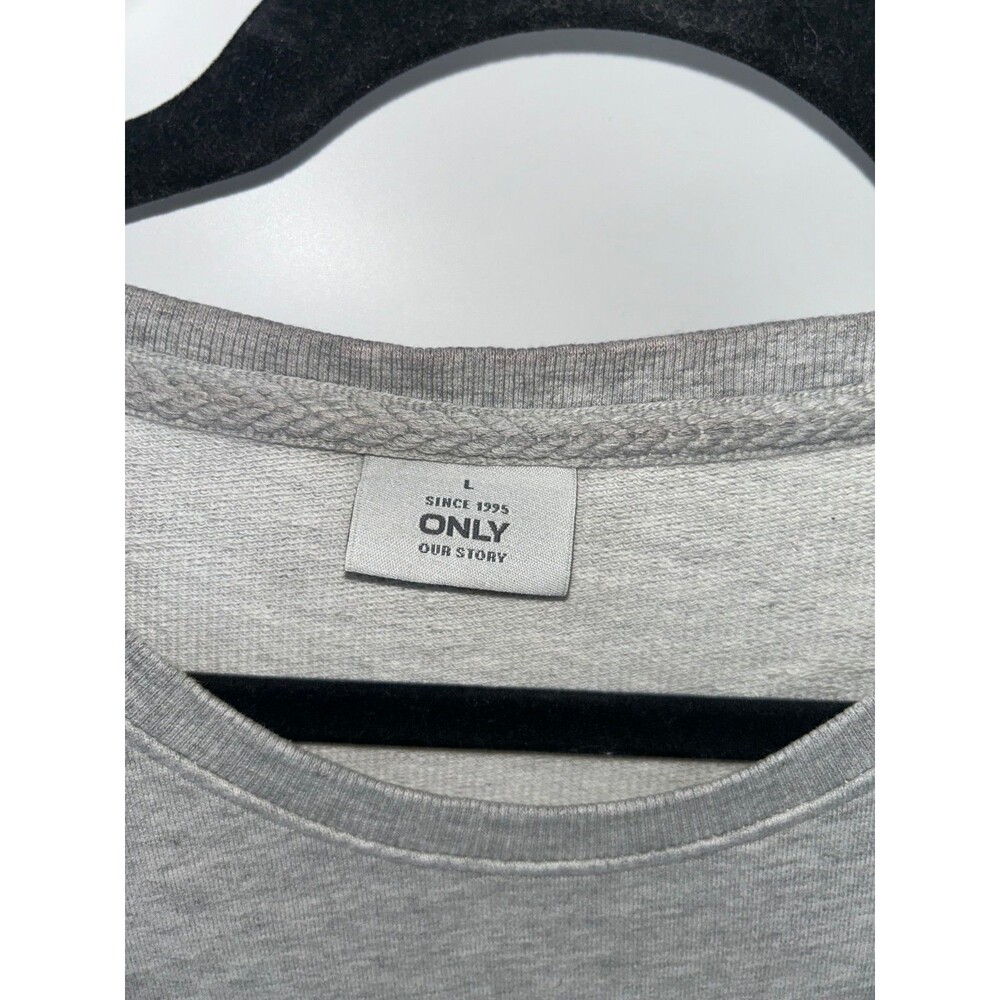 Women's Only Our Story Gray Geeked Graffic Sweatshirt Size L - Picture 5 of 8